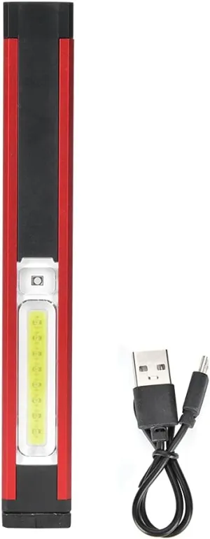 OUKENS USB Charging Working Light, Car Maintenance Outdoor Lighting, Camping Magnetic Emergency LED Tent Lamp,Portable LED Work Light Camping Lantern (WL03 Long Style (with Pen Clip))