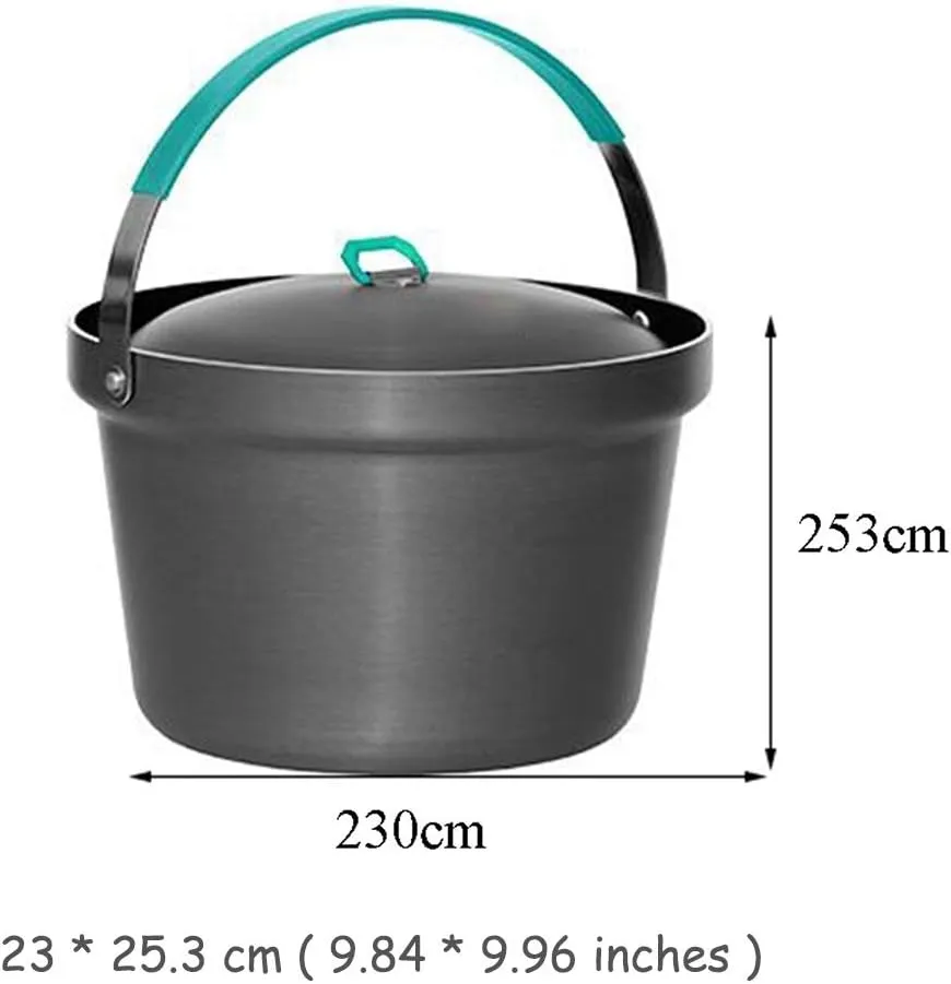 Outdoor 3L Non-Stick Rice Cooker Camping Cookware Supplies Portable Picnic Pots Single Pot Soup Pot for Trekking Hiking Picnic Pots & Pans