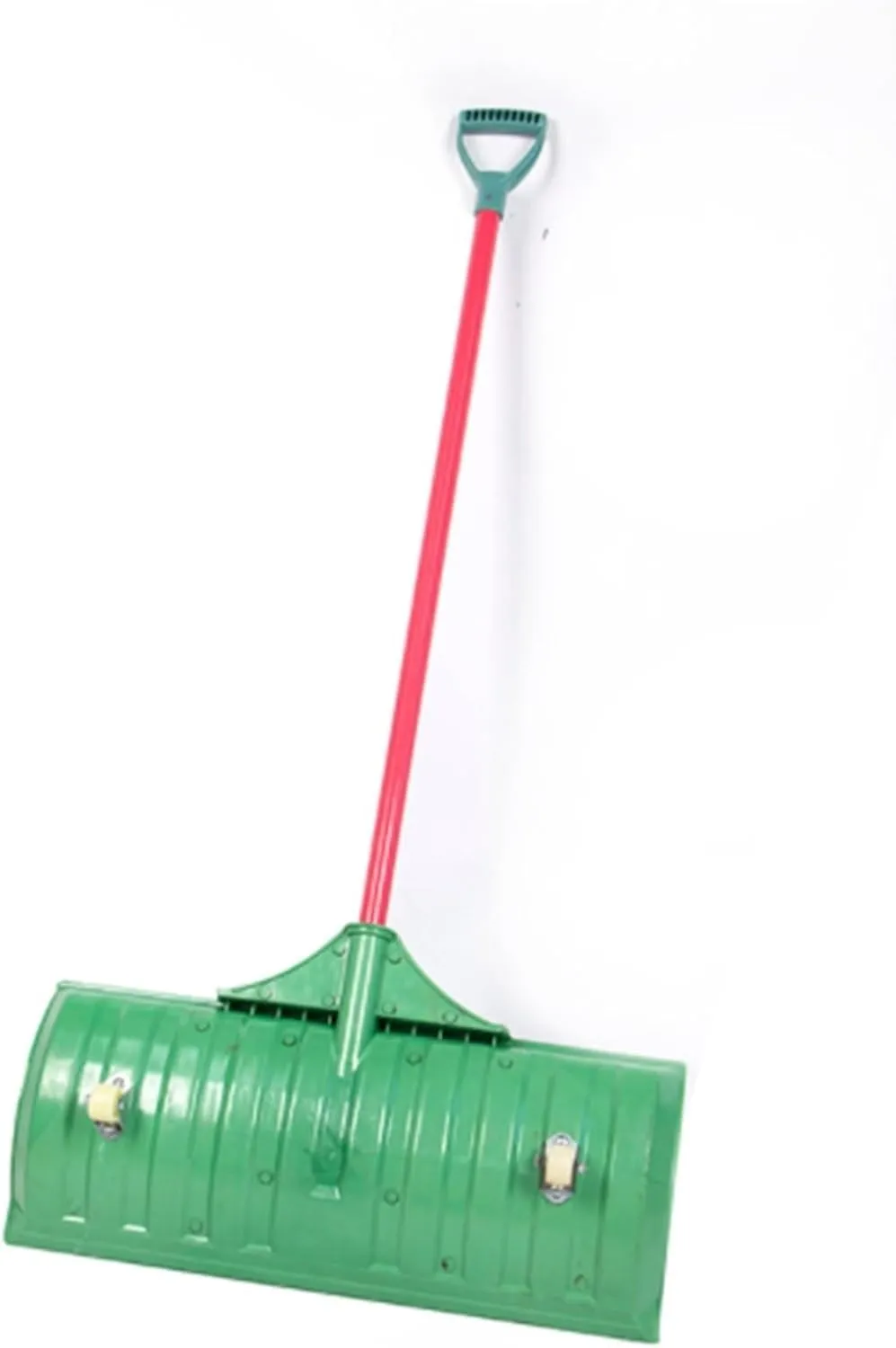 Outdoor Snow Tool, Snow Shovel with Wheeled Snow Pusher Comes with A D-Handle for Driveway Snow Clearing Emergency Snow Shovel
