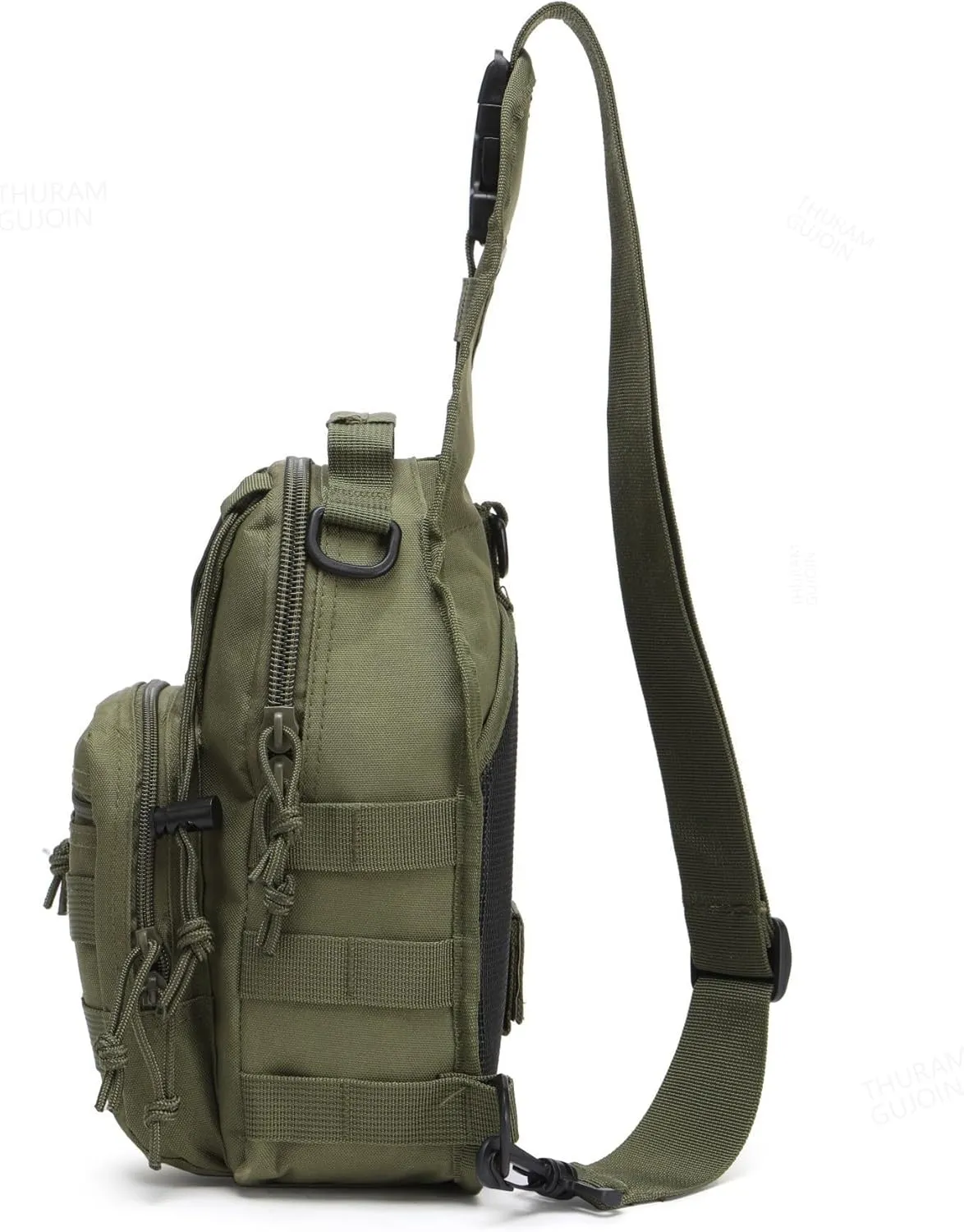 Outdoor Tactical Bag Backpack Military Sport Bag Pack Sling Shoulder Bags for Everyday and Outdoor Adventures (Green)
