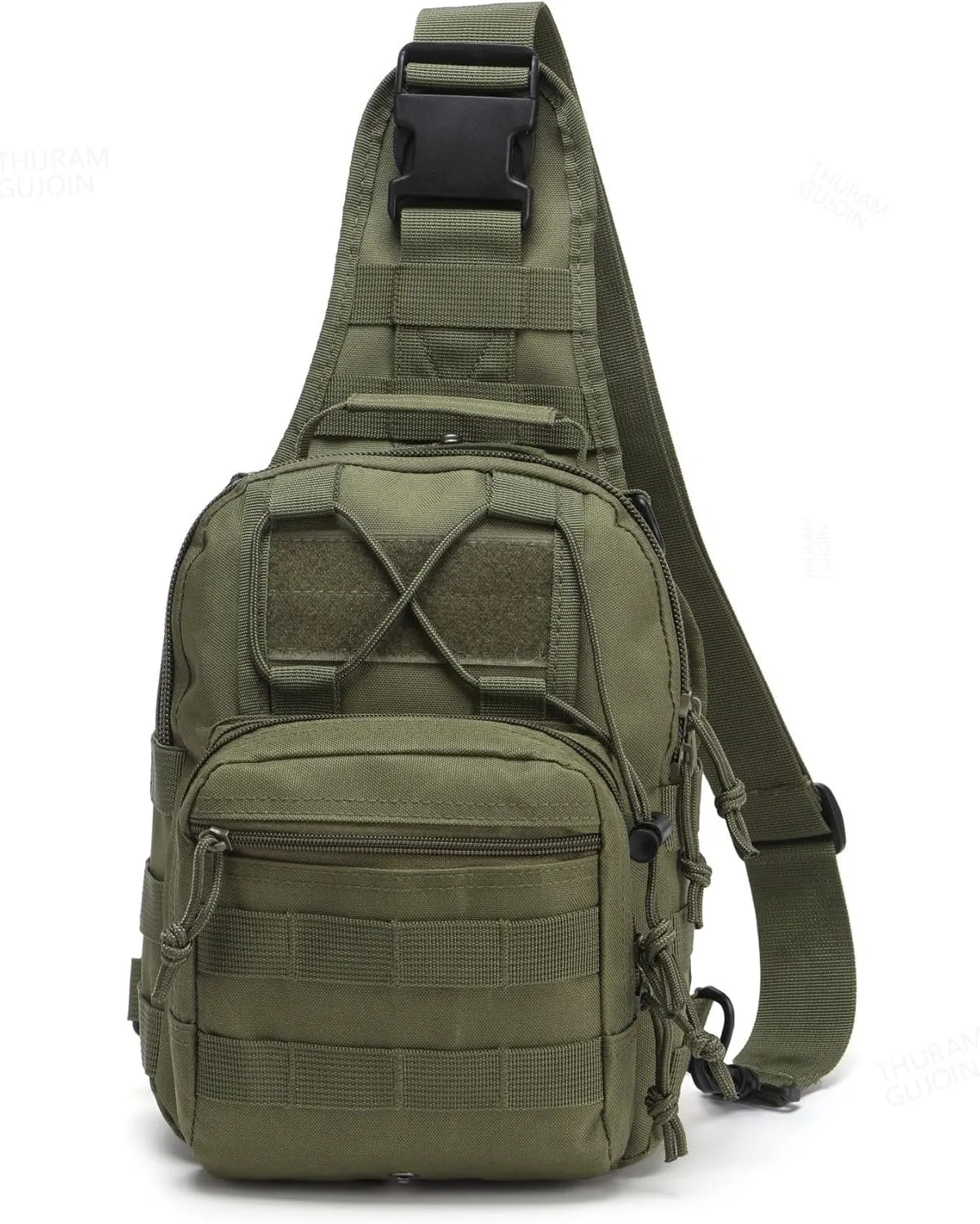 Outdoor Tactical Bag Backpack Military Sport Bag Pack Sling Shoulder Bags for Everyday and Outdoor Adventures (Green)