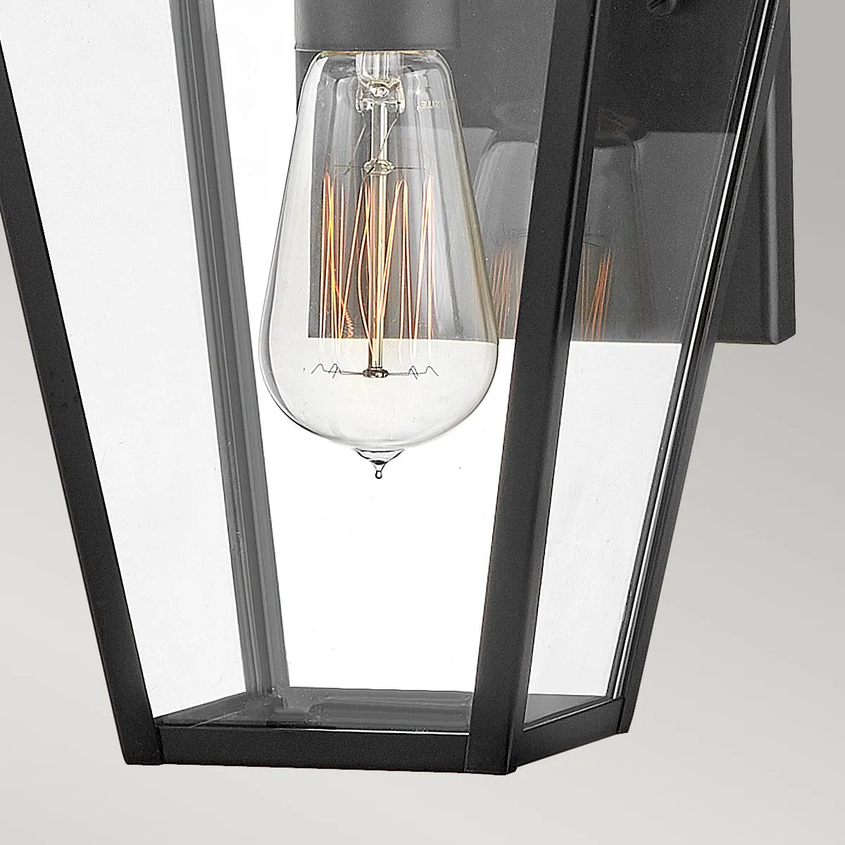 Palma 1lt Small Wall Lantern | Black