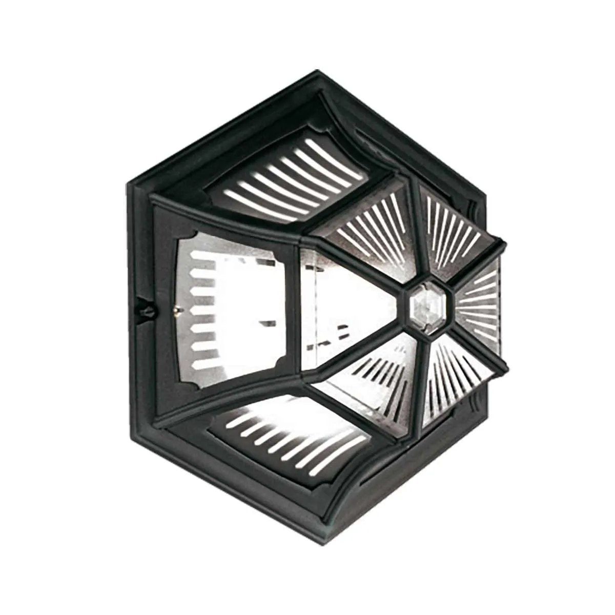 Parish 1 Light Ceiling Flush  | Black