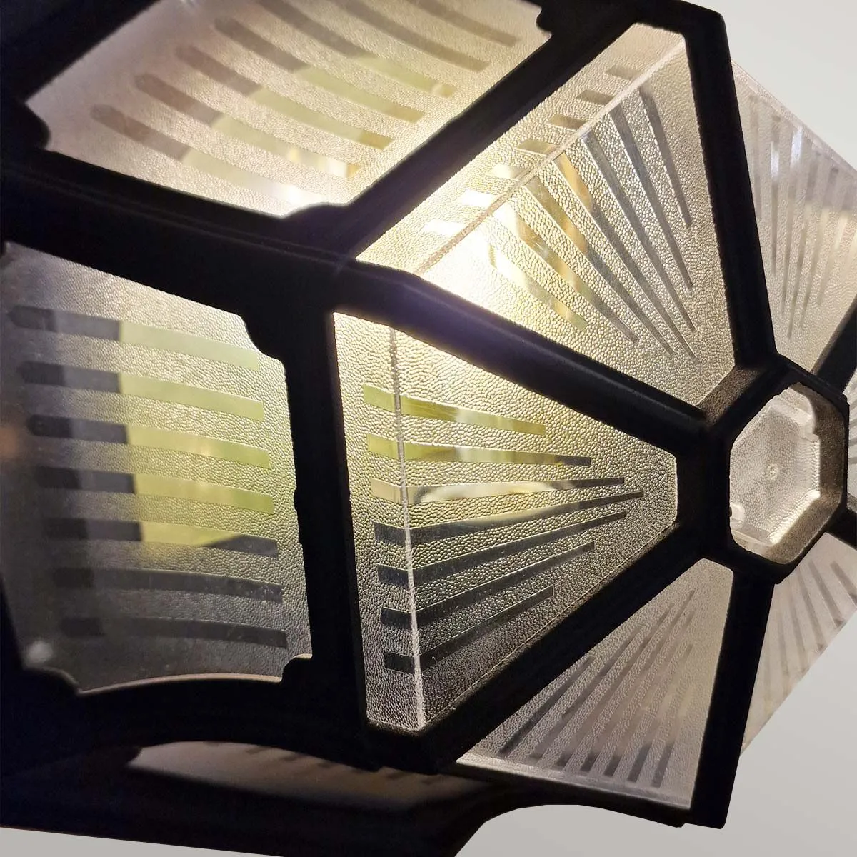 Parish 1 Light Ceiling Flush  | Black