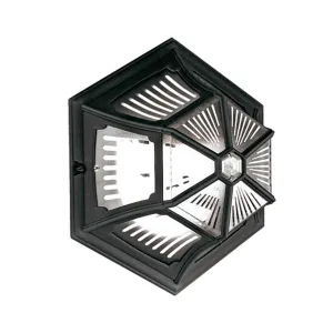 Parish 1 Light Ceiling Flush  | Black
