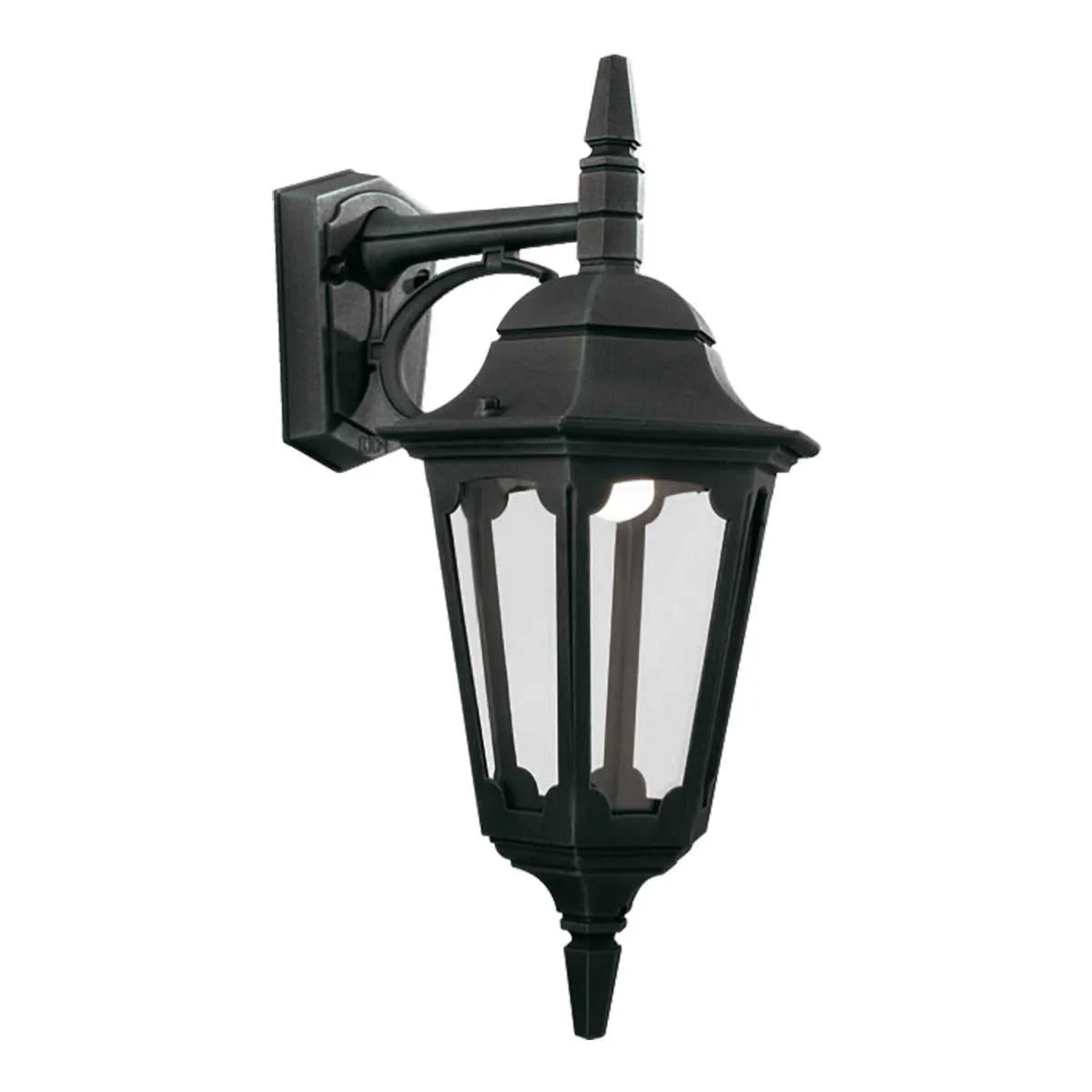 Parish 1 Light Down Wall Lantern | Black