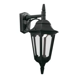 Parish 1 Light Down Wall Lantern | Black