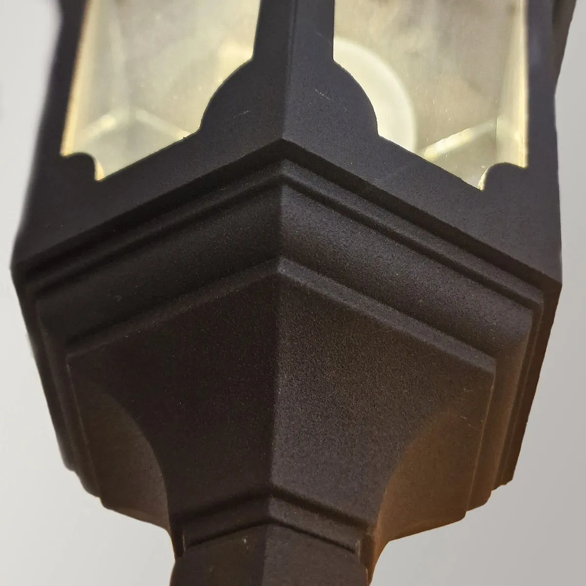 Parish 1 Light Up Wall Lantern | Black