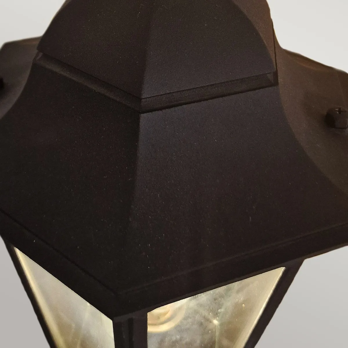 Parish 1 Light Up Wall Lantern | Black
