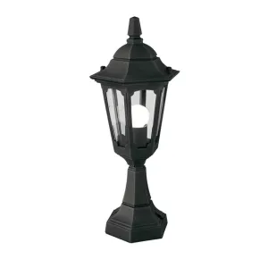 Parish Mini 1 Light Pedestal Lantern  | Black