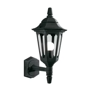 Parish Mini 1 Light Up Wall Lantern  | Black