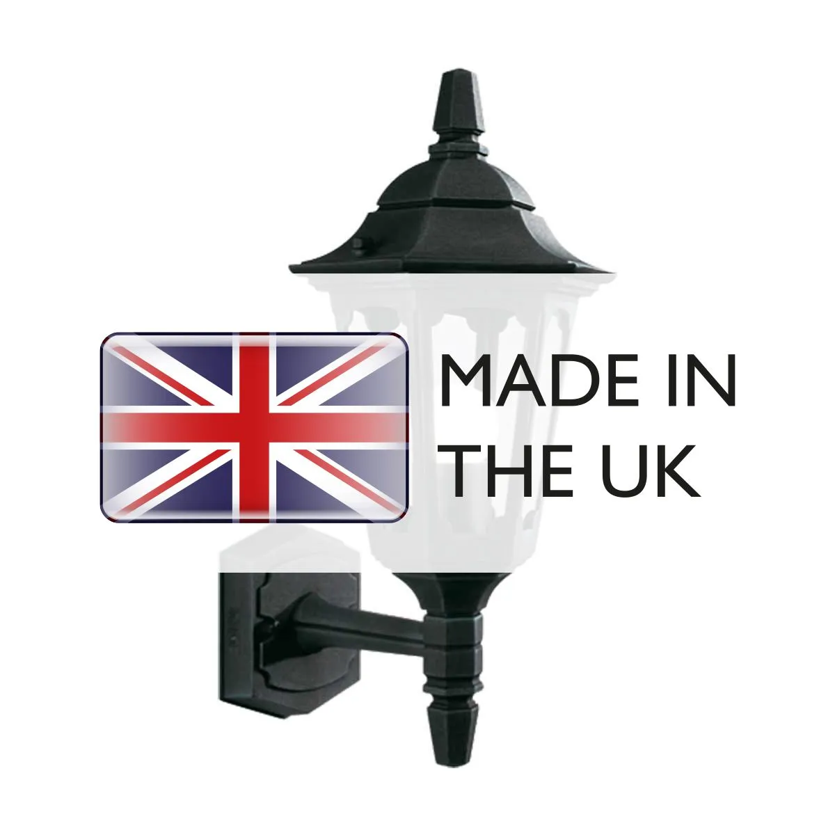 Parish Mini 1 Light Up Wall Lantern  | Black