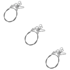 PartyKindom 12pcs Heavy Duty Stainless Steel Safety Cable Locks Locking Rope for Stage Lights Luggage and Secure Hanging Flexible Cable System