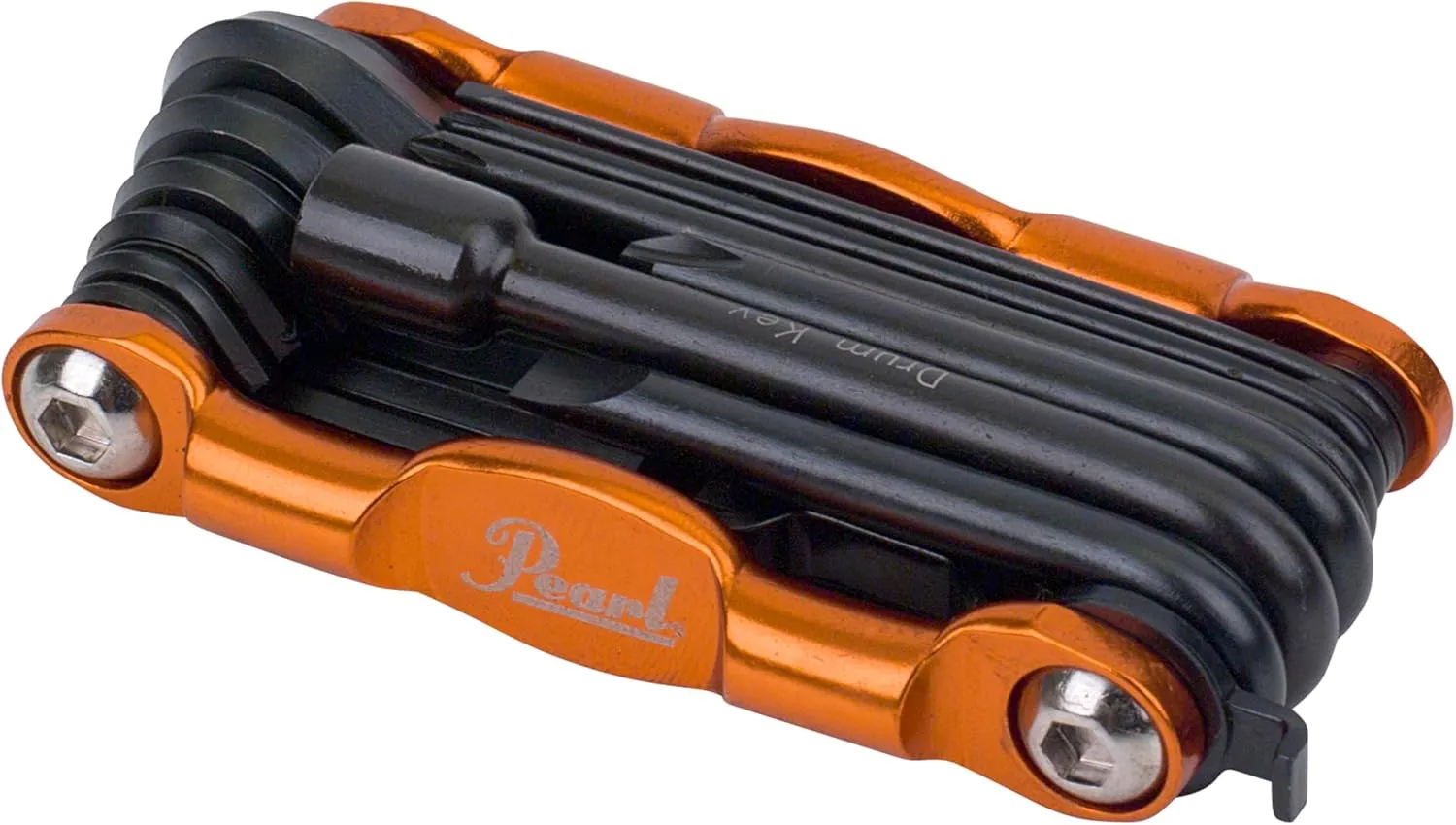 Pearl Tech Tool combination Drum Key and Drum Set Multi-Tool with five Screwdrivers, six Hex Keys and Bottle Opener,