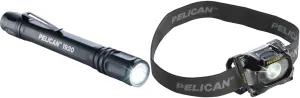 Pelican 1920B LED Flashlight (Black) & 2750C LED Headlamp (Black)