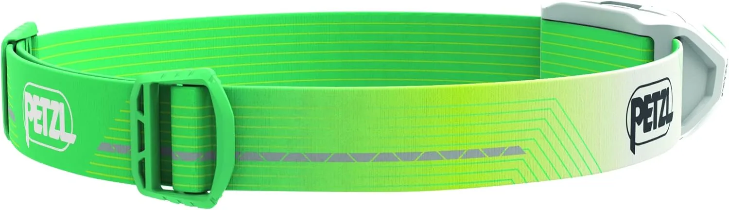 PETZL ACTIK CORE Headlamp - Powerful, Rechargeable 600 Lumen Light with Red Lighting for Hiking, Climbing, and Camping - Green