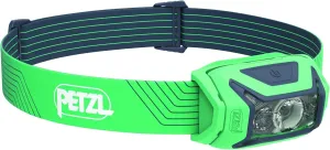 PETZL ACTIK Headlamp - Powerful 450 Lumen Light with Red Lighting, for Hiking, Climbing, Running, and Camping - Green