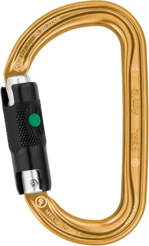 PETZL, AM'D Carabiner, Gold, Ball-Lock