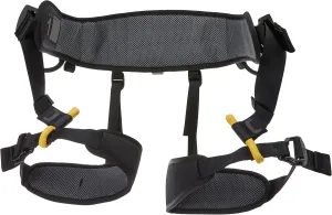 Petzl C038BA00 New Falcon Lightweight Seat Harness for Rescue Operations Involving Rope Ascent, Size 0, Black