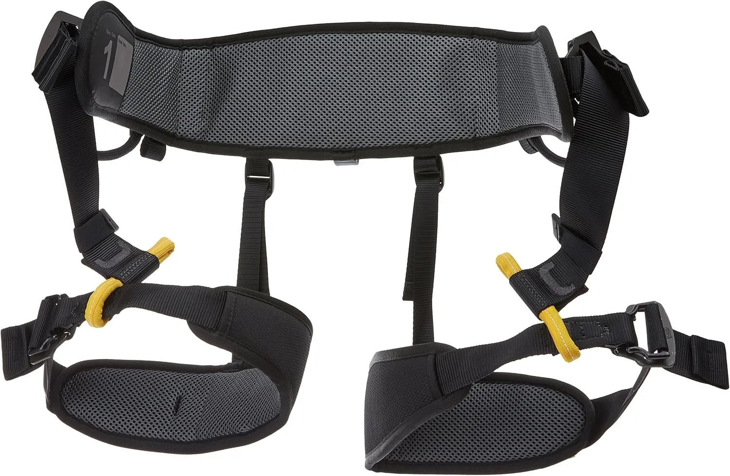 Petzl C038BA00 New Falcon Lightweight Seat Harness for Rescue Operations Involving Rope Ascent, Size 0, Black