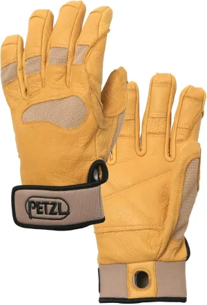 PETZL CORDEX Plus Gloves - Lightweight, Breathable Leather Belay Gloves for Climbing and Rappelling