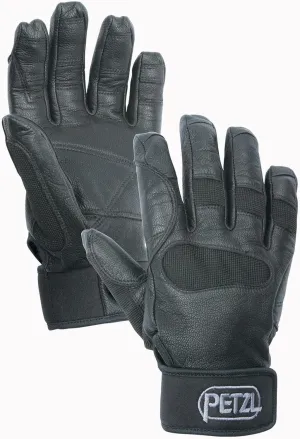 PETZL CORDEX Plus Gloves - Lightweight, Breathable Leather Belay Gloves for Climbing and Rappelling