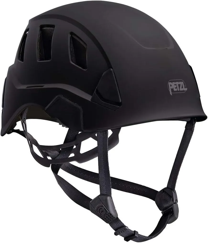 Petzl Strato Vent Rope Access Rescue Black Helmet ANSI Z89.1 OSHA