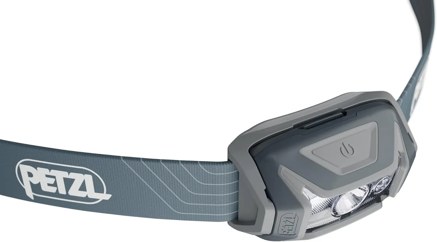 PETZL Tikka Headlamp - Compact 350 Lumen Light with Red Lighting, for Hiking, Climbing, Running, and Camping - Grey