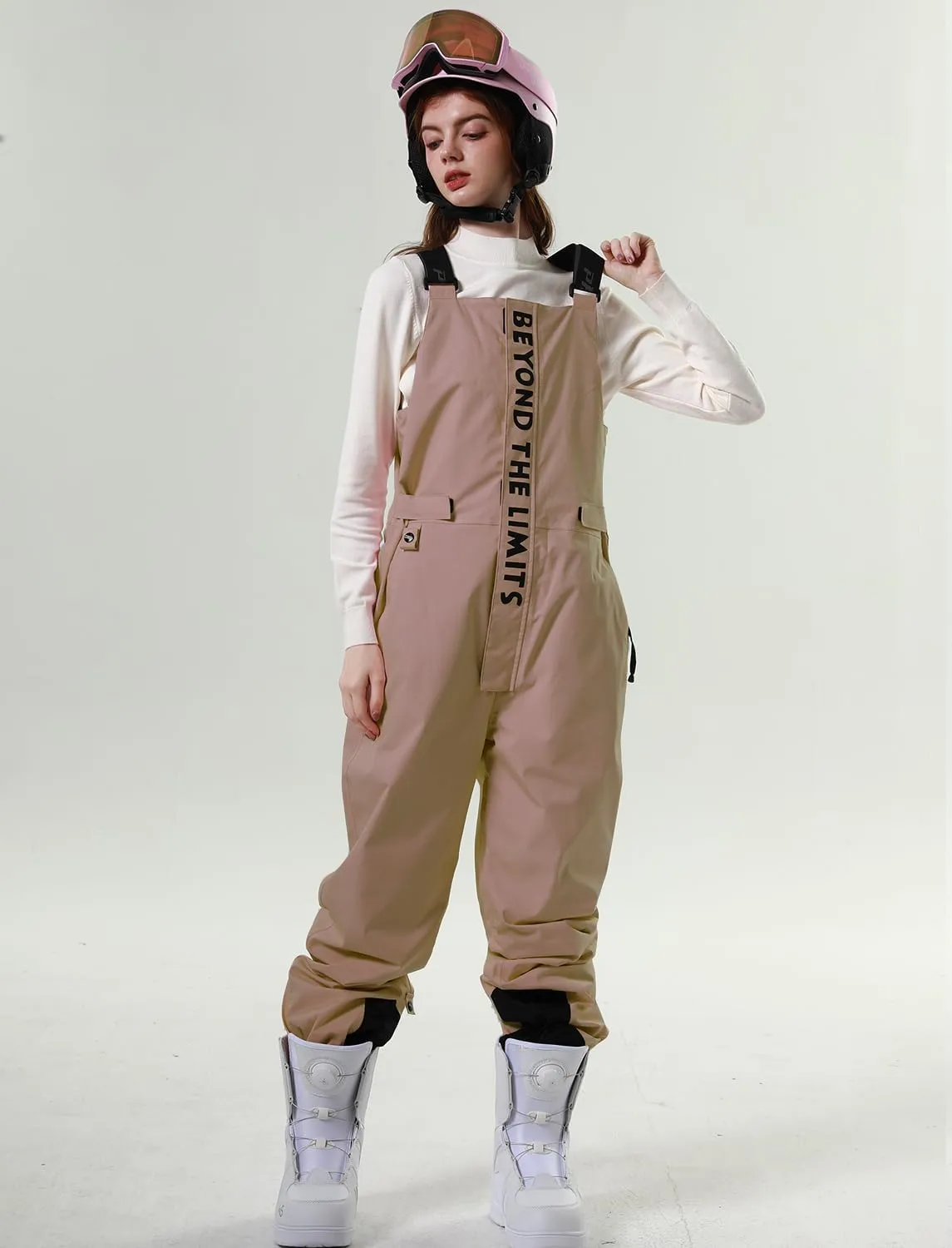 PHIBEE Women's Insulated Warm Snow Pants Waterproof Breathable Ski Bib Overalls