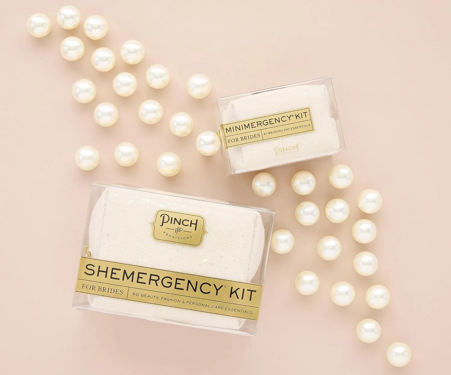 Pinch Provisions Minimergency Kit for Brides, Includes 21 Must-Have Essential Items for The Big Day, Compact, Multi-Functional Zipper Pouch, Perfect Survival Kit for Team Bride