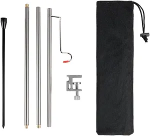 pistro Adjustable Camping Table Lamp Pole, Portable & Lightweight Lantern Light Stand(Floor/Tabletop) for Hiking, Fishing, Backpacking, Traveling, BBQ