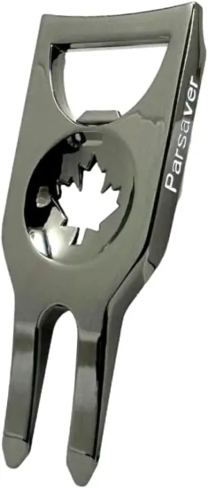 Players Golf Divot Tool - Golf Ball Stencil - Ball Marker and Divot Tool - Golf Gadget Must Have - Golf Accessories Bottle Opener - Partee Mini Fine Tip Marker Included