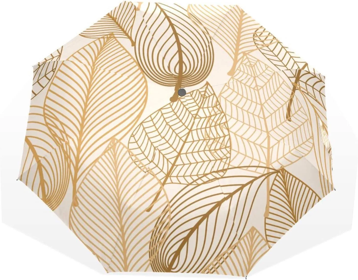 Poeticcity Rain Travel Umbrella, Hand Open Close Windproof Waterproof Folding Umbrella, Compact Canopy Strong Ray Parasol Umbrella