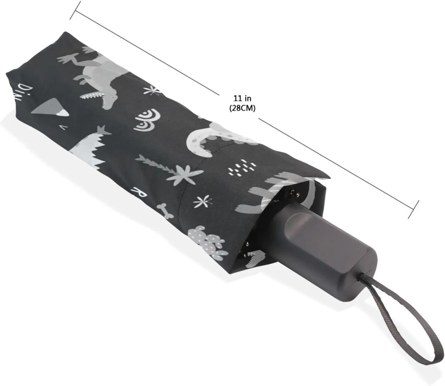 Poeticcity Rain Travel Umbrella, Hand Open Close Windproof Waterproof Folding Umbrella, Compact Canopy Strong Ray Parasol Umbrella