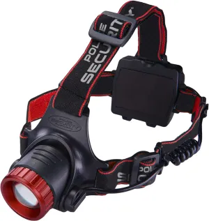 Police Security Lookout Headlamp - 1000 Lumens - Water Resistant - Pivoting Base