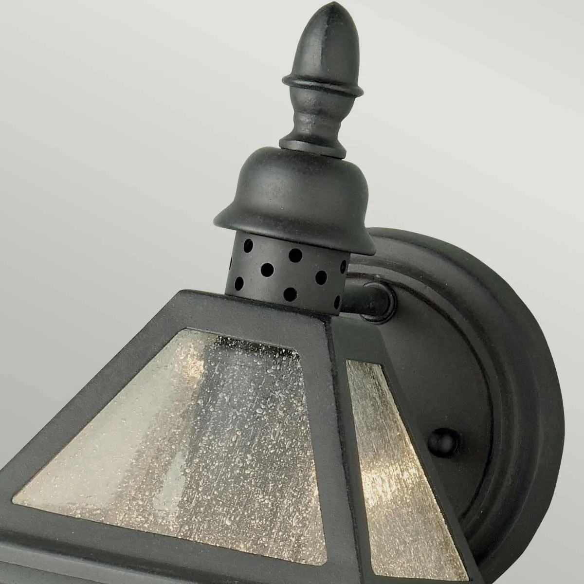 Polruan 1 Light Wall Lantern | Mud Black