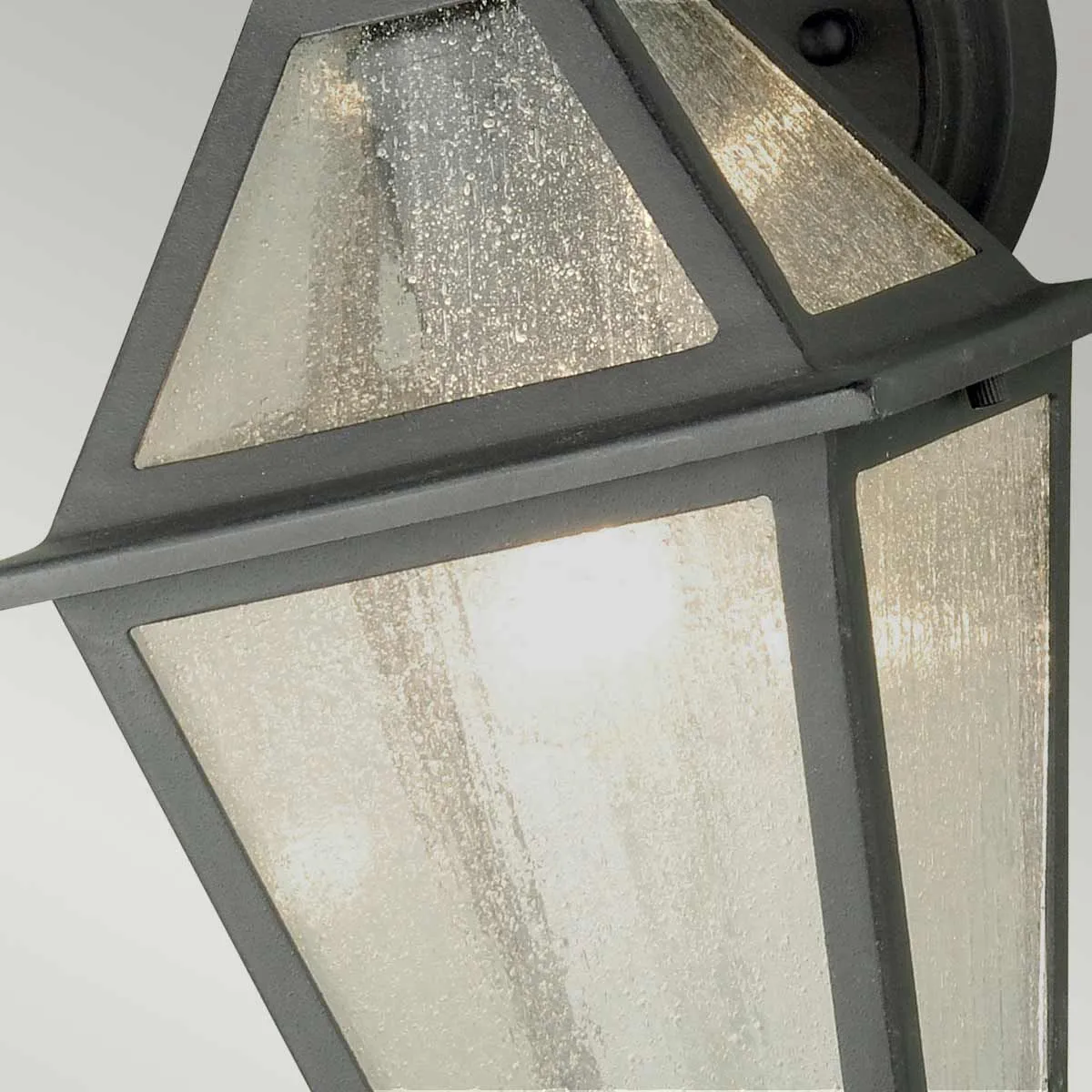 Polruan 1 Light Wall Lantern | Mud Black