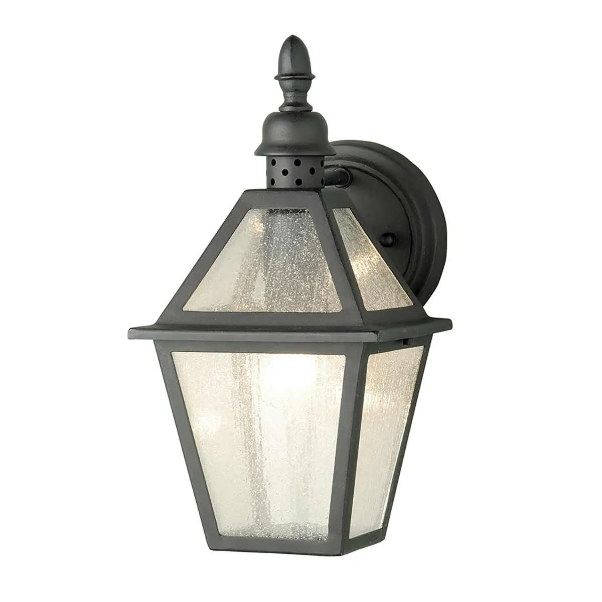 Polruan 1 Light Wall Lantern | Mud Black