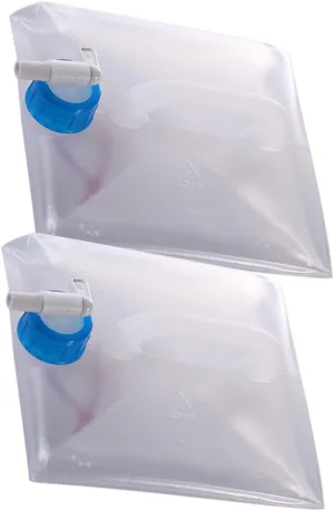 POPETPOP Camping Water Jug 2pcs Collapsible Water Container Portable Outdoor Folding Bucket Comfortable Handle