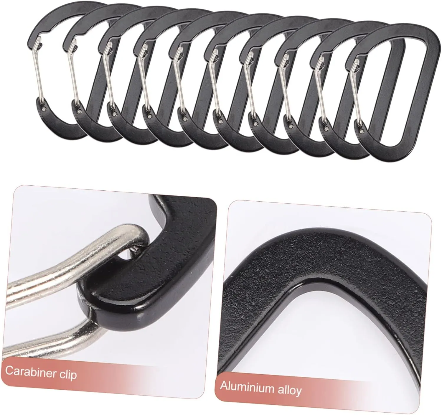 POPETPOP Mini Carabiner Hooks Carabiner Clips Camping Buckle Hanging Back Clips Snap Hook Back Accessories