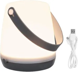 Portable Camping Lamp with USB Rechargeable Batteries, RGB Colour Changing & 3 Light Modes with Dimmable Function for Kids, IP44 Waterproof LED Lantern Suitable for Indoor and Outdoor Use