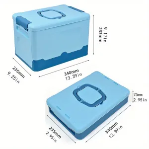 Portable Foldable Plastic Storage Box with Handle