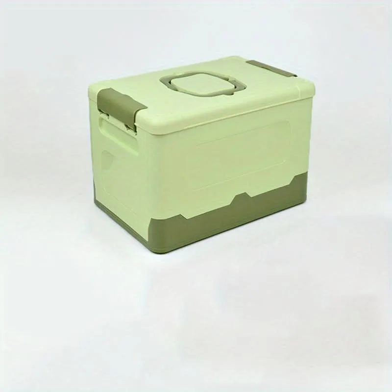 Portable Foldable Plastic Storage Box with Handle