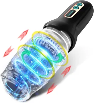 Portable Men's Fitness Training Tool, Multi-Frequency Intelligent Rotation, Easy to Clean