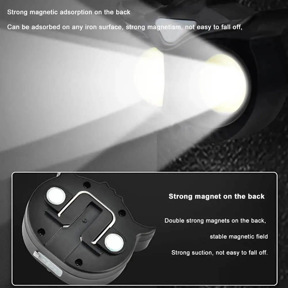 Portable Owl COB Headlamp Type-C Rechargeable Headlight Rotating Hunting Lights USB Magnet LED Head Flashlight Fishing Head Lamp