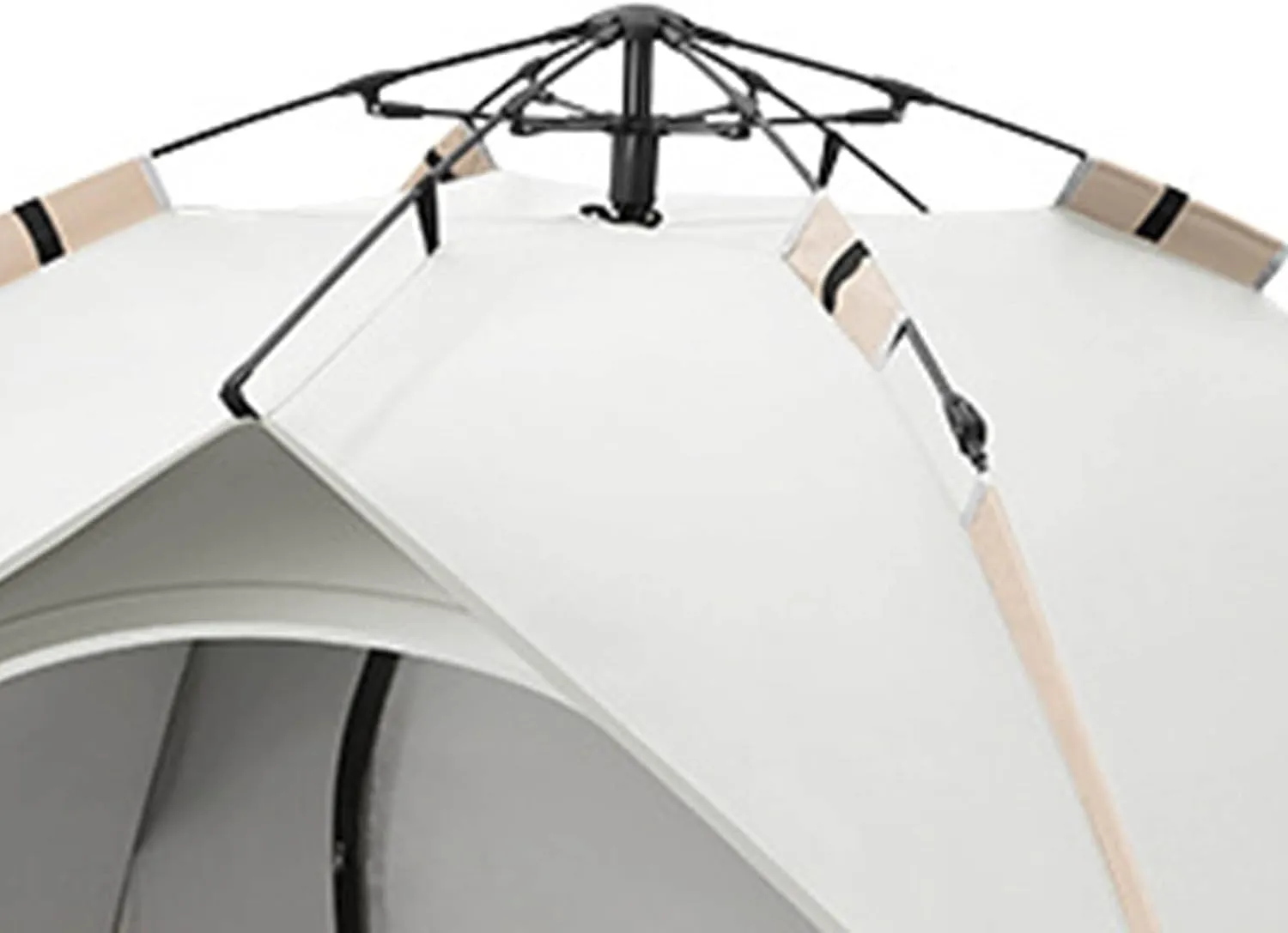 Portable Quick Open Tent Strong Stability Sunproof Rainproof, Easy Pop Up Tent for Beach Camping, Suitable for Leisure Camping, Hiking, Fiberglass Rod, Silver Tape, Oxford Cloth