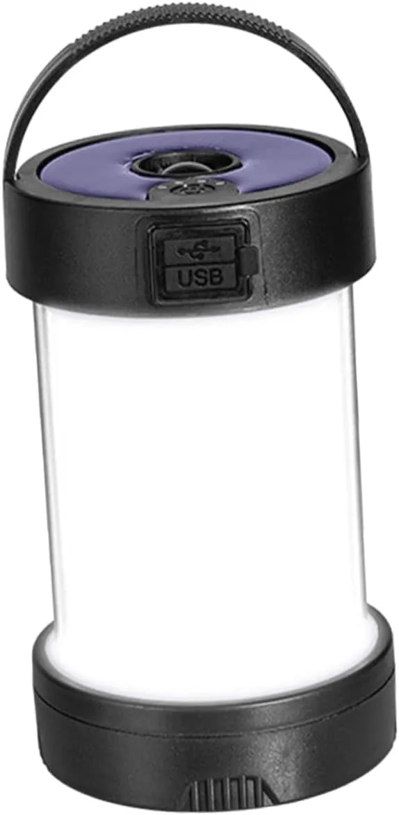 Portable Solar Camping Lantern Handle Rechargeable Tent Light for Outdoor Use Brightness for Camping Hiking and Emergency Situations