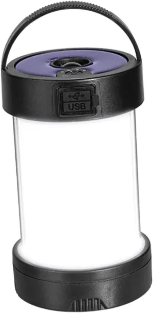 Portable Solar Camping Lantern Handle Rechargeable Tent Light for Outdoor Use Brightness for Camping Hiking and Emergency Situations
