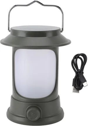 Portable Solar Camping Lantern, USB Rechargeable Camping Lantern, Lightweight Portable Camping Light for Indoor Outdoor Home Emergency Power, Lithium Battery 1000mAh