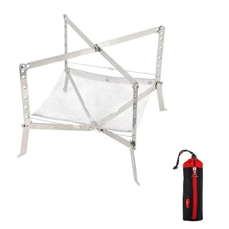 Portable Stainless Steel Fire Rack - Mini Flame Grill